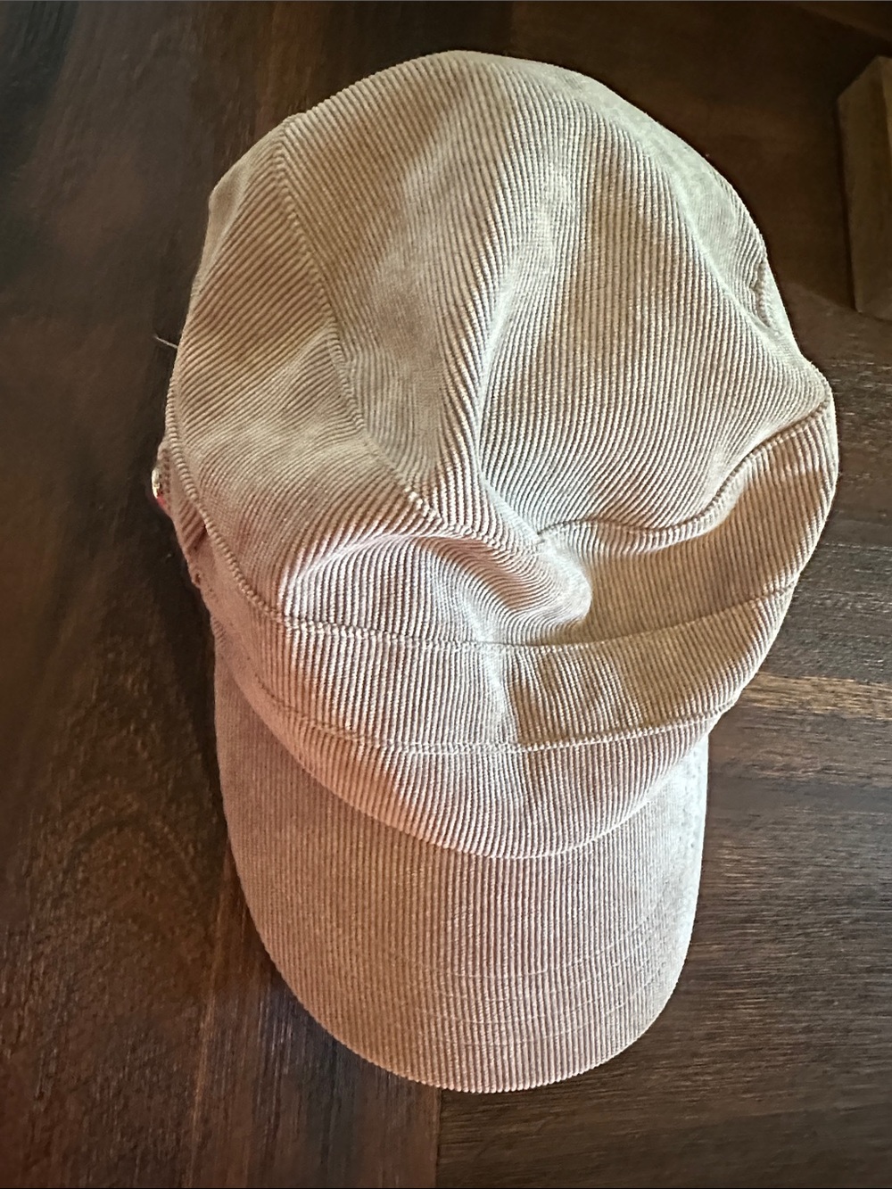 August Hats Women's Corduroy paperboy Cap in Light Beige